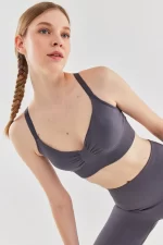 Come up Adjustable Strap Sports Bra Anthracite sportmaze