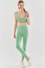 Come up Adjustable Strap Sports Bra Green sportmaze