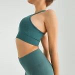 Piping Detail Sports Bra Pastel Green