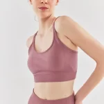Double Strap Sports Bra Rose