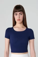 UP&FIT Crop Push Up Light Nightblue