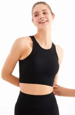 Come up Seamless Sports Bustier Black sportmaze