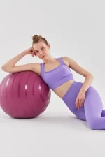 Wide Strap Sports Bra Lilac