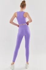 Wide Strap Sports Bra Lilac