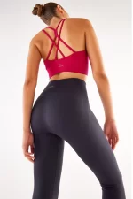 Thin Strap Sports Bra Fuchsia