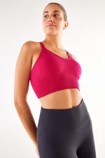 Thin Strap Sports Bra Fuchsia