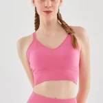 Thin Strap Sports Bra Candy Pink