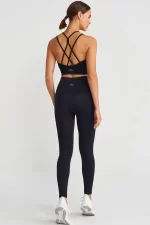 Come up Thin Strap Sports Bra Black sportmaze