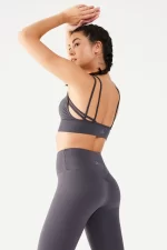 Come up Rope Strap Detailed Sports Bra Anthracite sportmaze