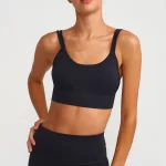 Rope Strap Detailed Sports Bra Black