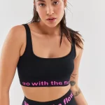 U Neck Sports Bra Black