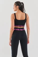 U Neck Sports Bra Black