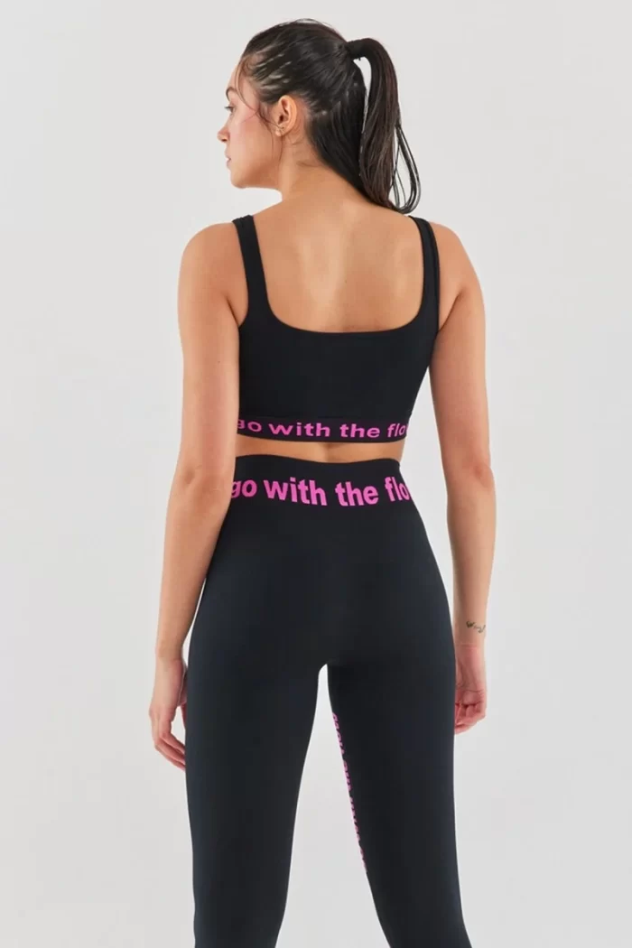 U Neck Sports Bra Black