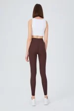 UP&FIT Leggings Push Up Brown SPORTMAZE