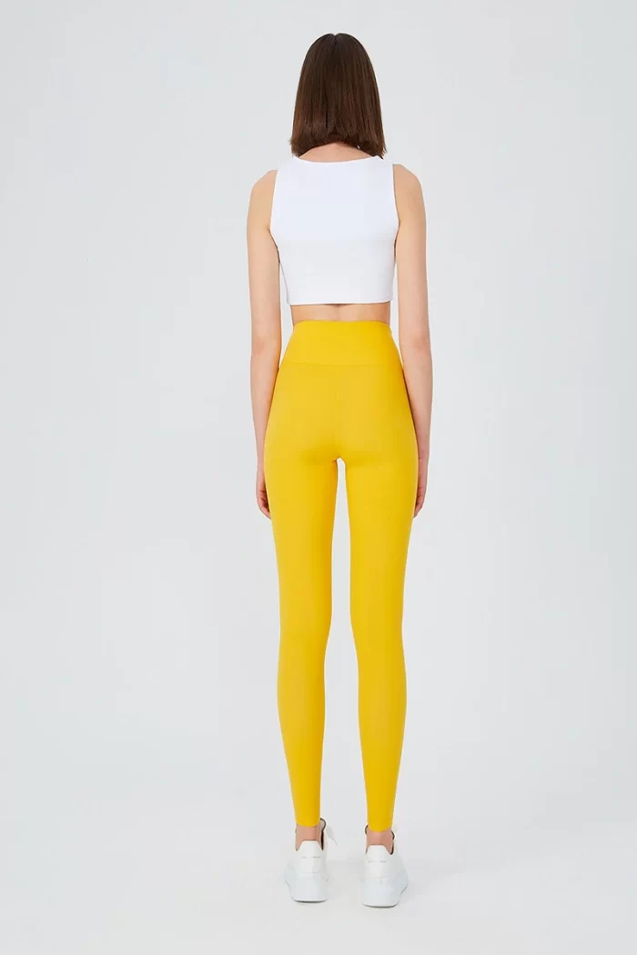 UP&FIT Leggings Push Up Yellow SPORTMAZE