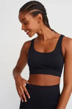 come up Herringbone Patterned Slimming Leggings Black sportmaze