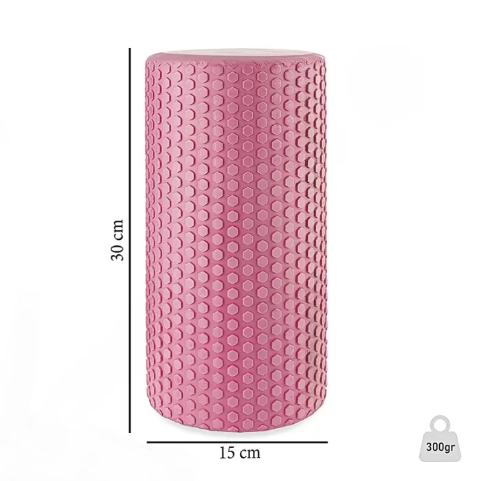 Fitness Foam Roller Pink Eva 30 CM