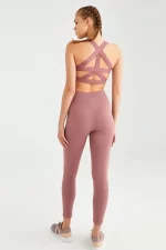 Come up Cross Thick Strap Sports Bra Rose sportmaze