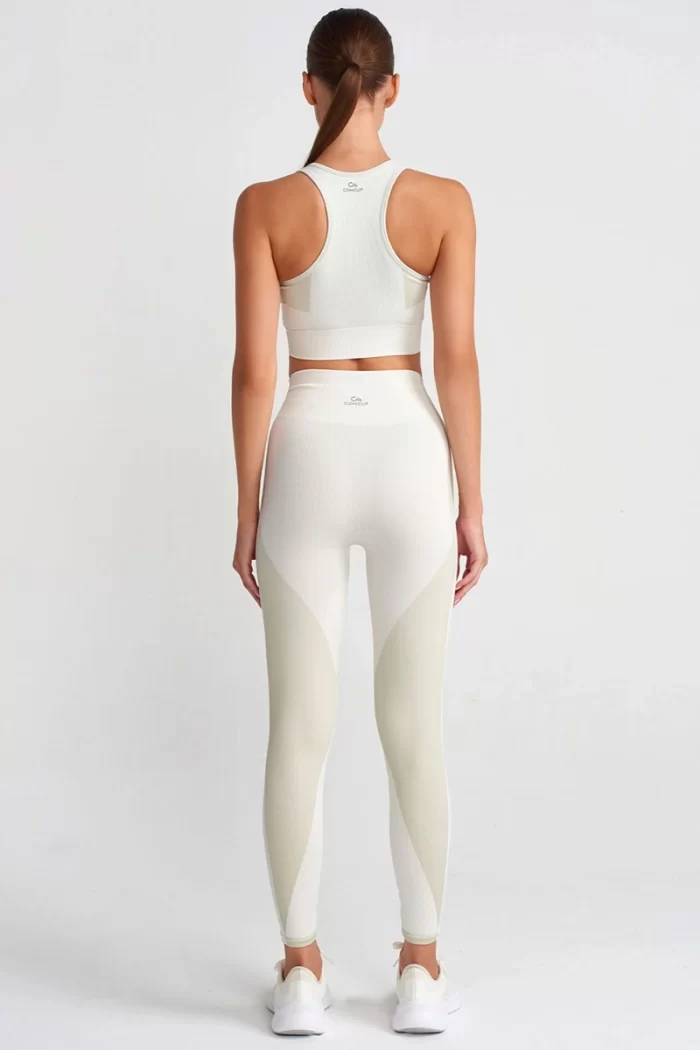 Come up Leggings Beige Green sportmaze