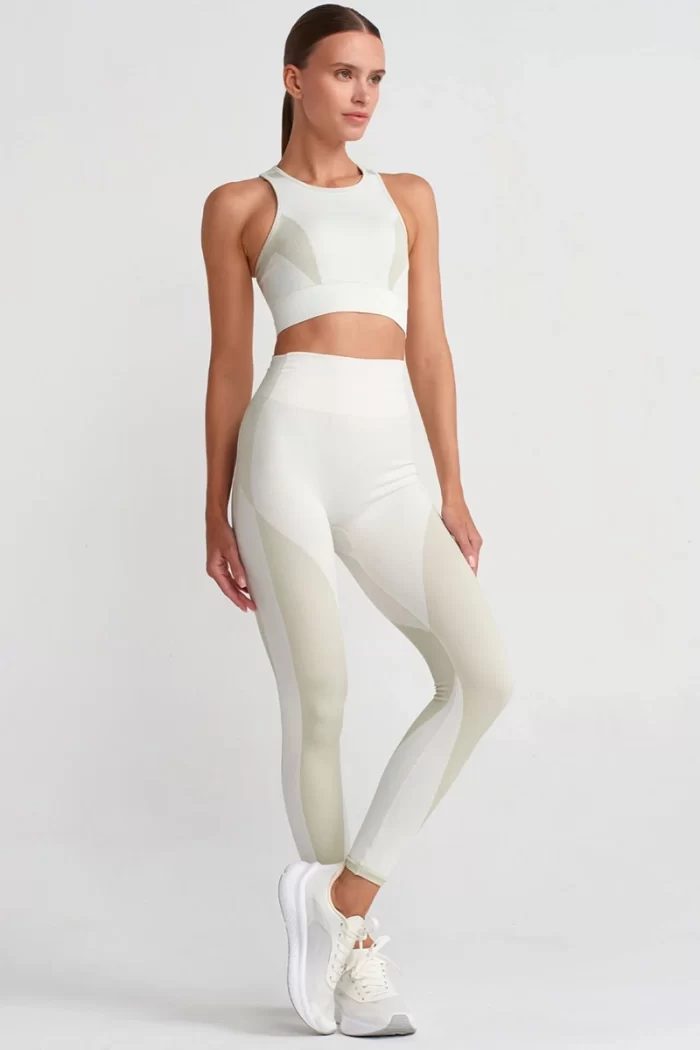 Come up Leggings Beige Green sportmaze