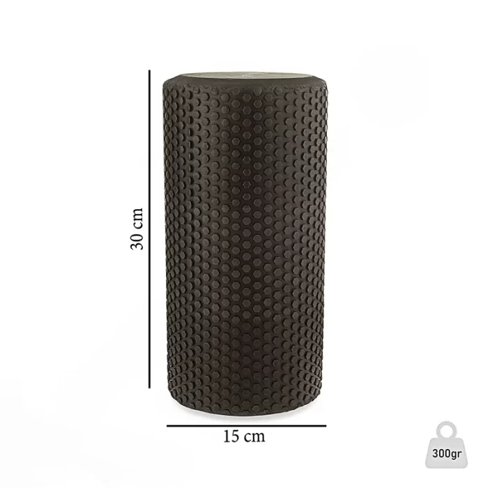 Fitness Foam Roller Black Eva 30 CM