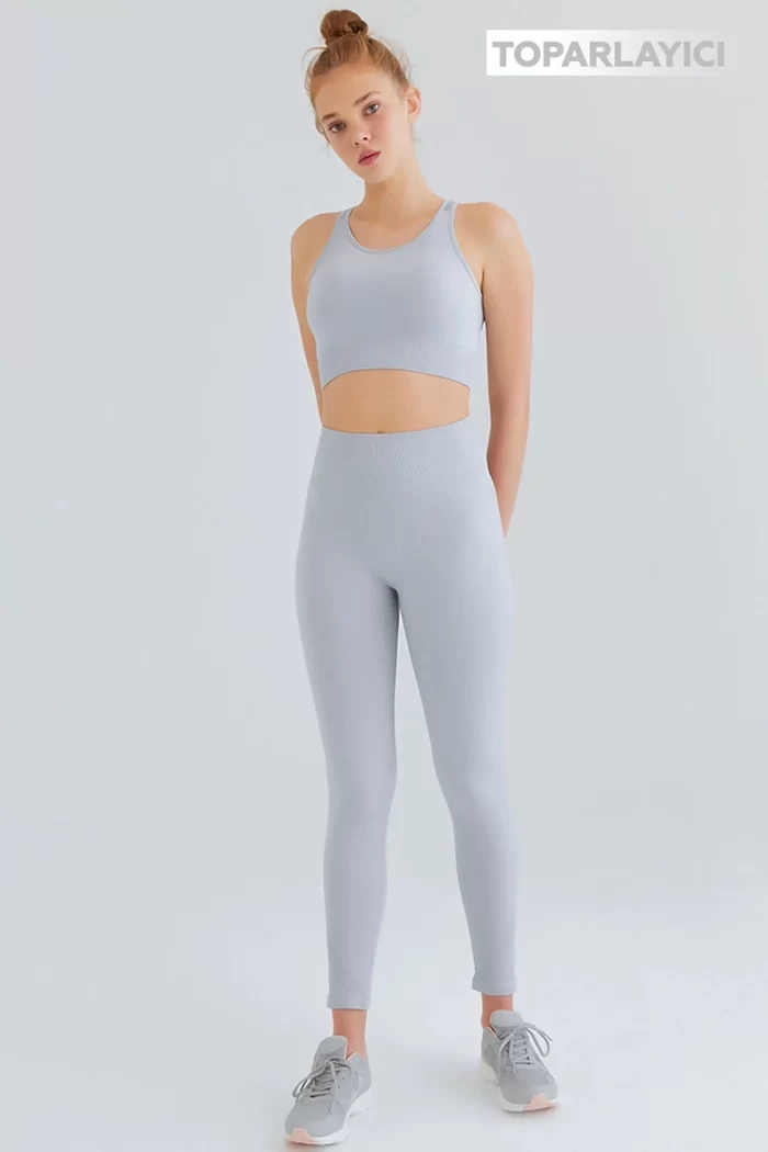 Seamless Compression Tights Gray