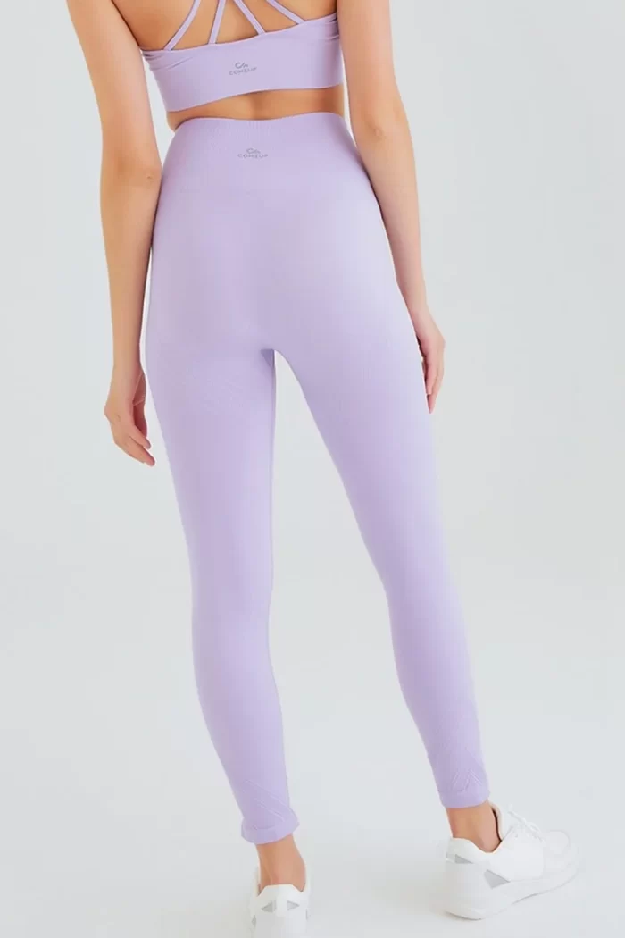 Seamless Compression Leggings Lilac