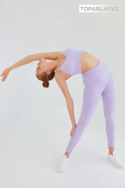 Seamless Compression Leggings Lilac
