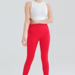 Seamless Compression Leggings Lollipop Red