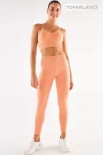 Seamless Compression Leggings Peach