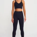 Seamless Compression Leggings Black