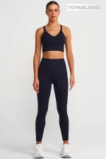 Seamless Compression Leggings Black