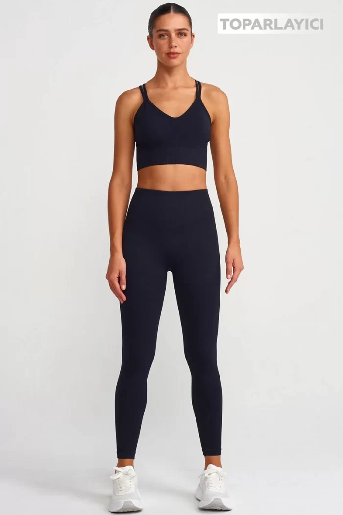 Seamless Compression Leggings Black