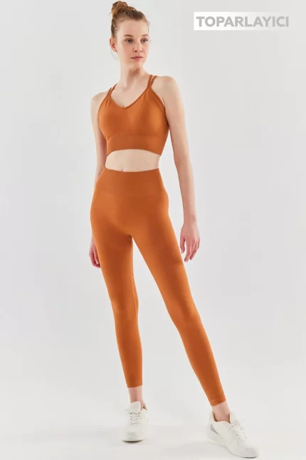 Seamless Compression Leggings Sudan Brown