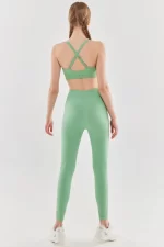 Seamless Compression Leggings Green