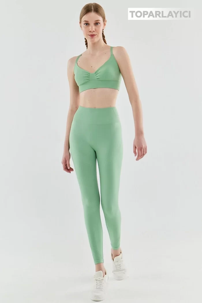 Seamless Compression Leggings Green