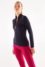 Come up Crop Top Turtleneck Black sportmaze sportmaze