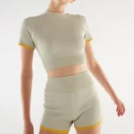 Corduroy Short Sand Color Yellow