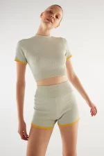 Corduroy Short Sand Color Yellow