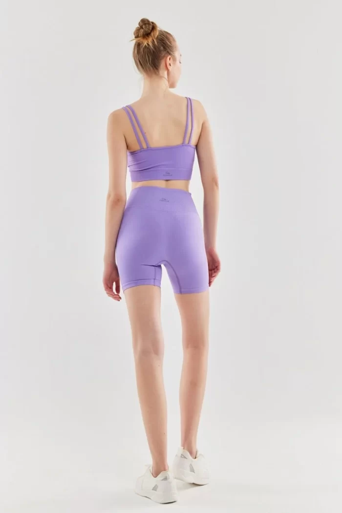 Jacquard Biker Shorts Lilac