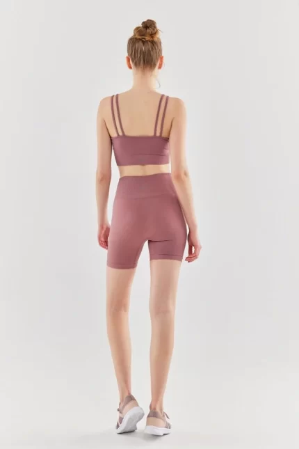 Jacquard Biker Shorts Rose