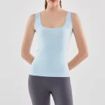 Thick Strap Sports Undershirt Light Blue