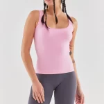 Thick Strap Sports Undershirt Light Pink