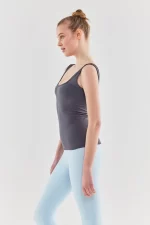 Come up Thick Strap Sports Undershirt Anthracite