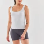 Thick Strap Sports Tank Top Stone Color