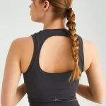 Sleeveless Crop Top Anthracite