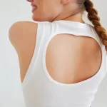 Sleeveless Crop Top White