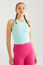 Come up Sleeveless Crop Top Mint
