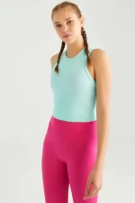 Come up Sleeveless Crop Top Mint