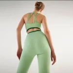 Jacquard Sports Bra Green